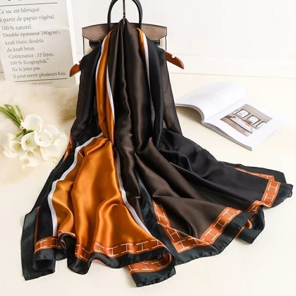 Miss Hollis - Women Satin Silky Long Scarf/Shawl Body Wrap